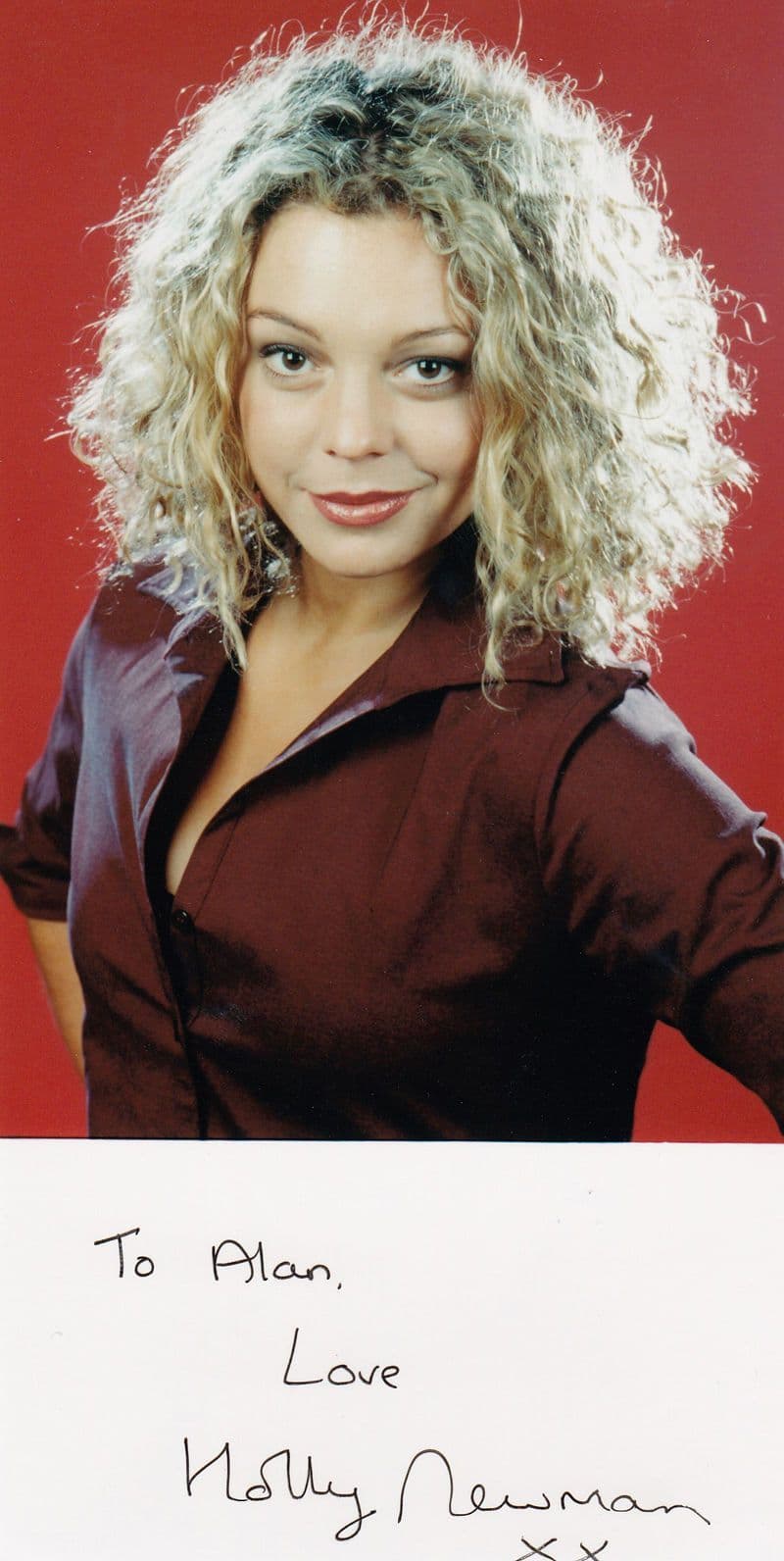 Holly Newman Lorraine Brownlow Coronation Street Large 8" x 4" Hand Signed Photo