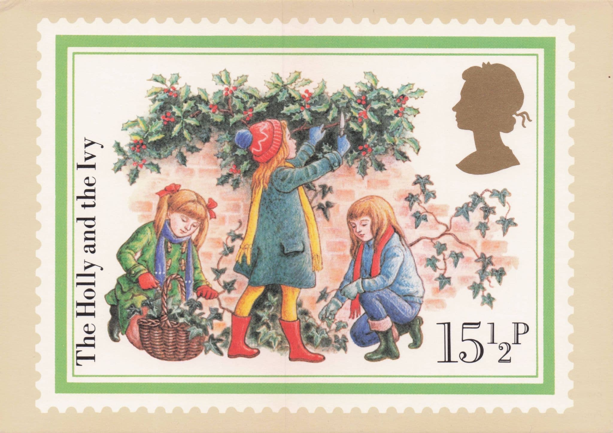 Holly & The Ivy Xmas Christmas Carol First Day Cover Postcard