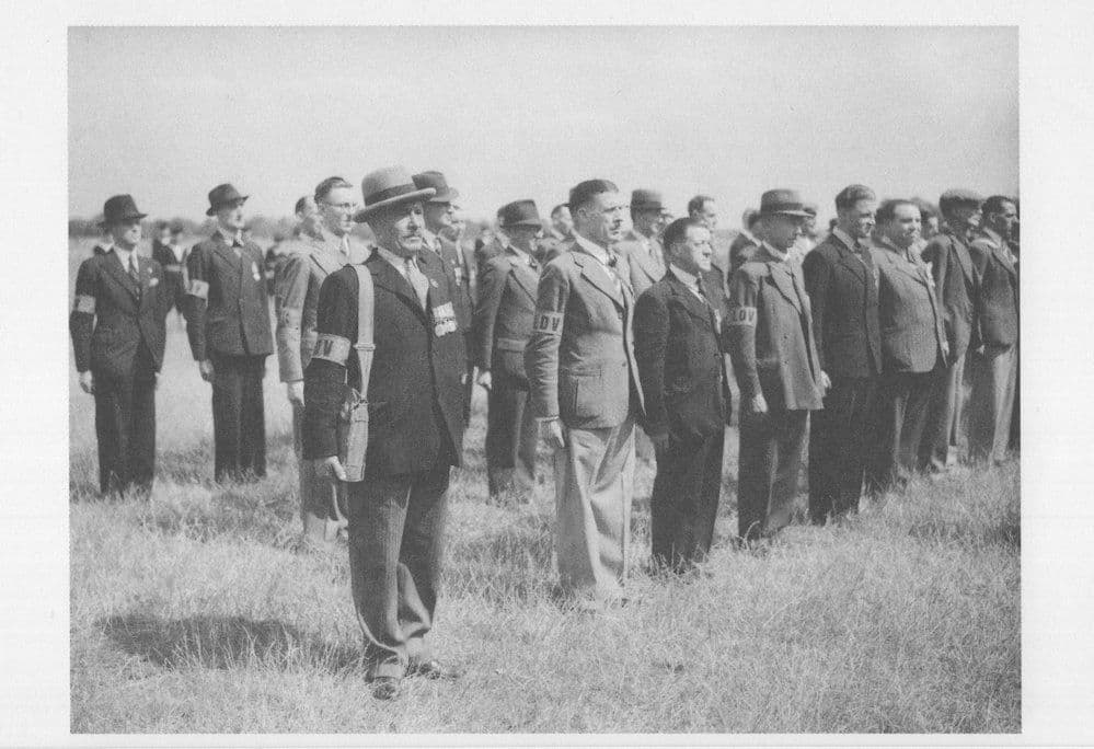 Home Guard Army Soldiers Military WW2 War Inspection Postcard