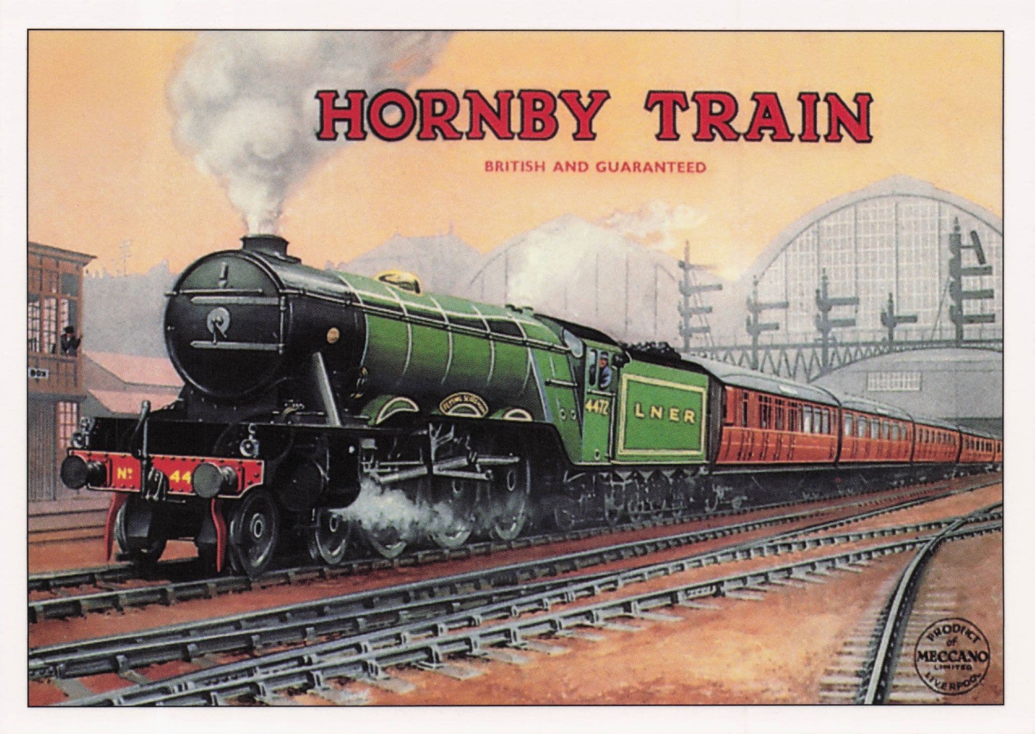 Hornby Old Model Railway Train Series Advertising Postcard