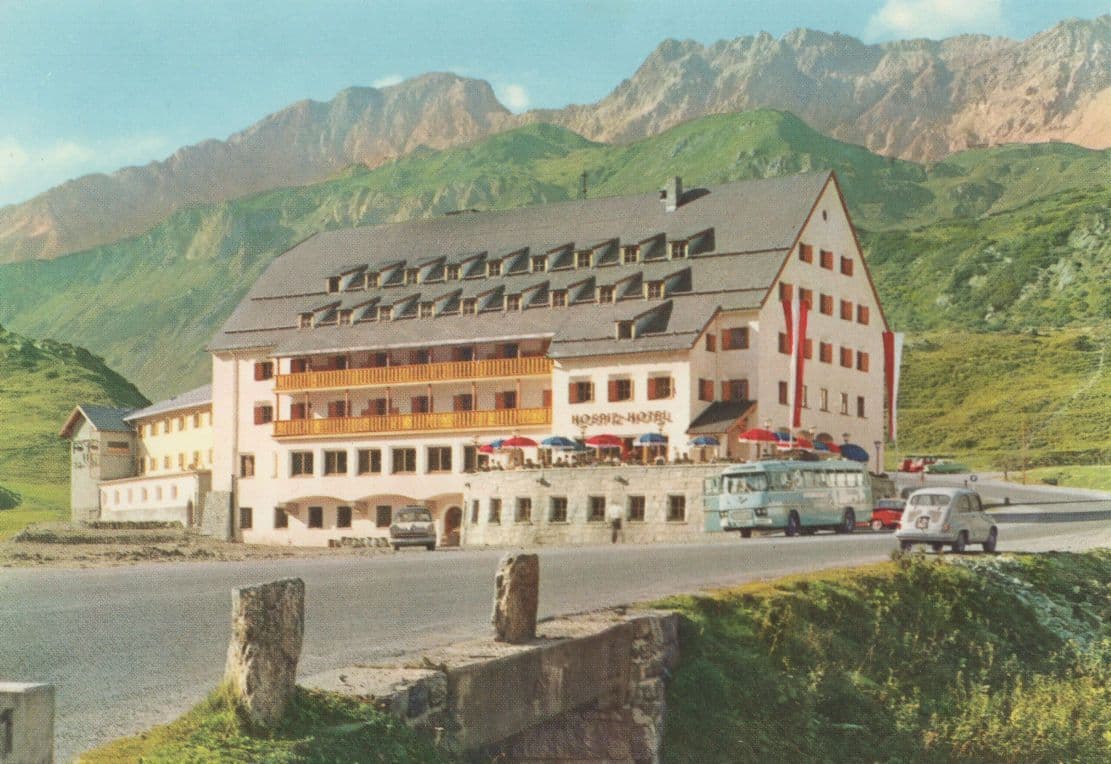 Hospitz Hotel St Christoph Austria Coach Postcard