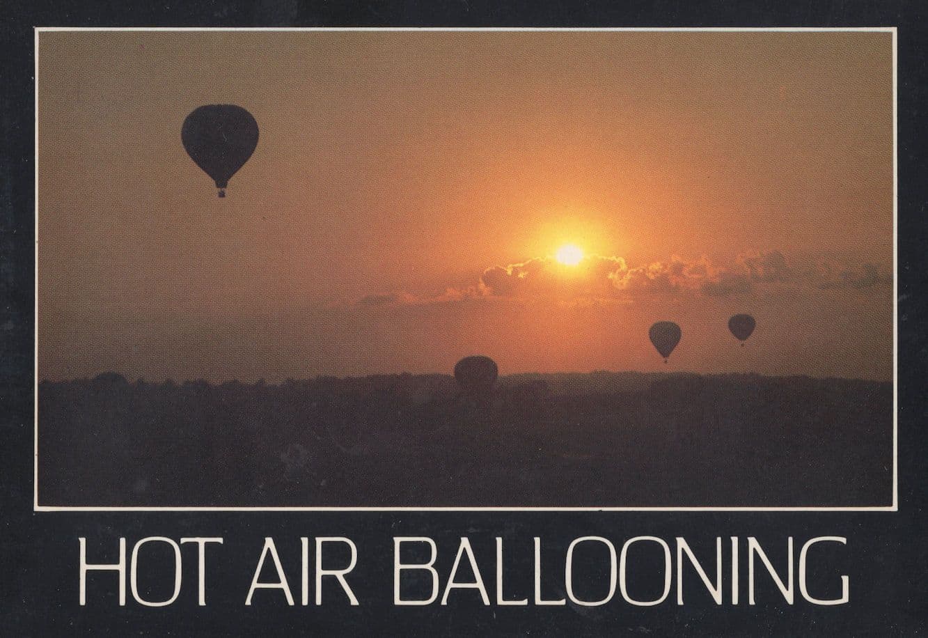Hot Air Balloon Event at Sunset New Mexico USA Postcard