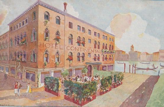 Hotel Continental Venezia Italian Antique Postcard