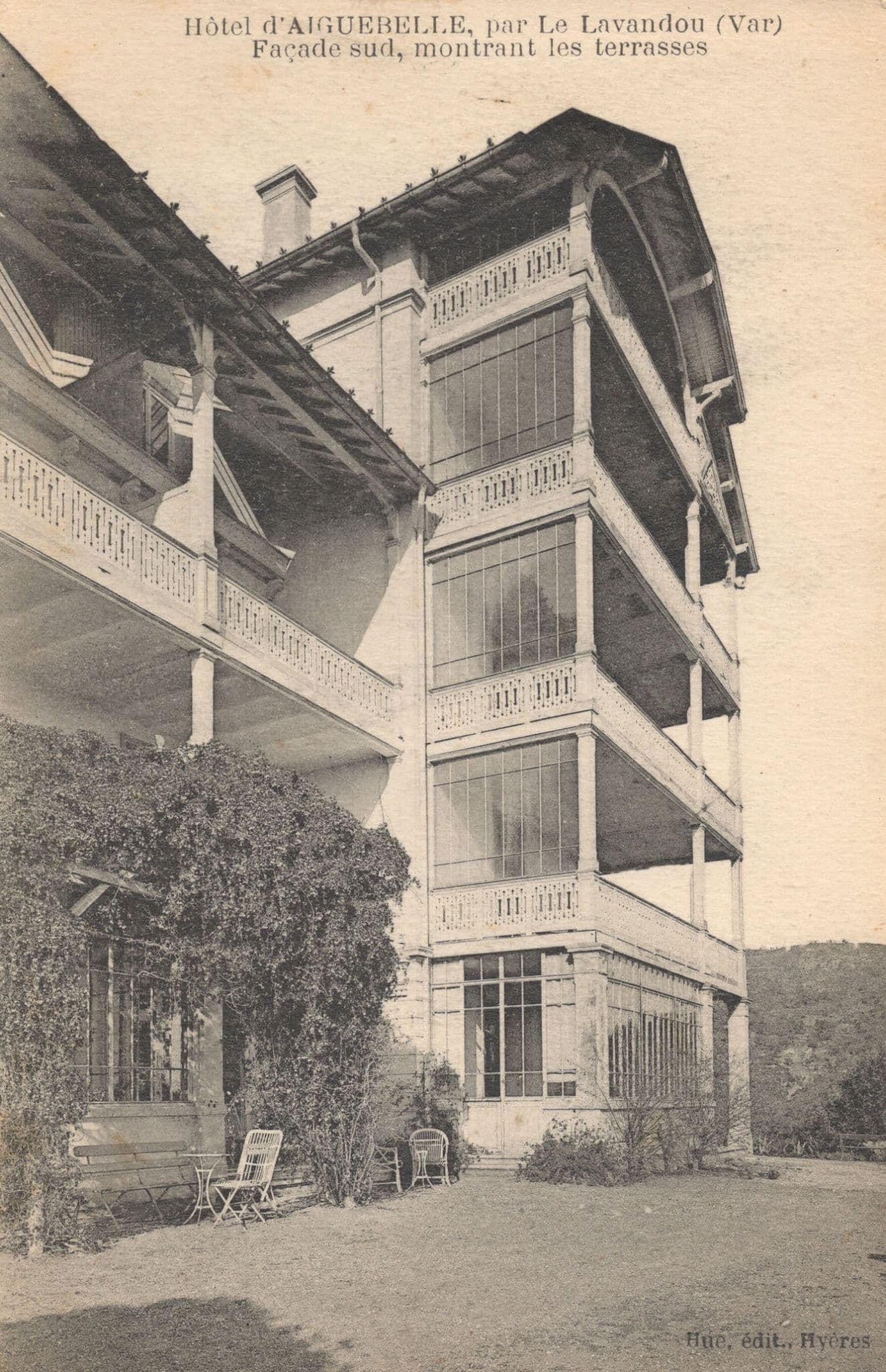 Hotel D'Aigeubelle Par Le Lavandou Frewnch Old Postcard