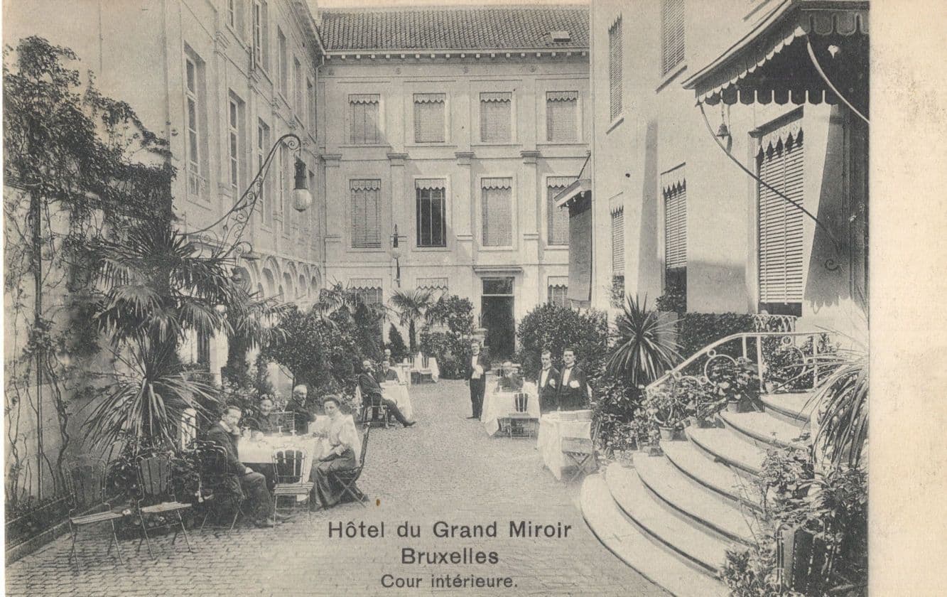 Hotel Du Grand Miroir Bruxelles Belgium Old Postcard