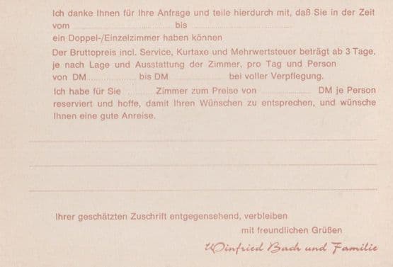 Hotel Haus Bach Bad Salzig AM Rhein Restaurant Kuchenchef 4x Photo Postcard