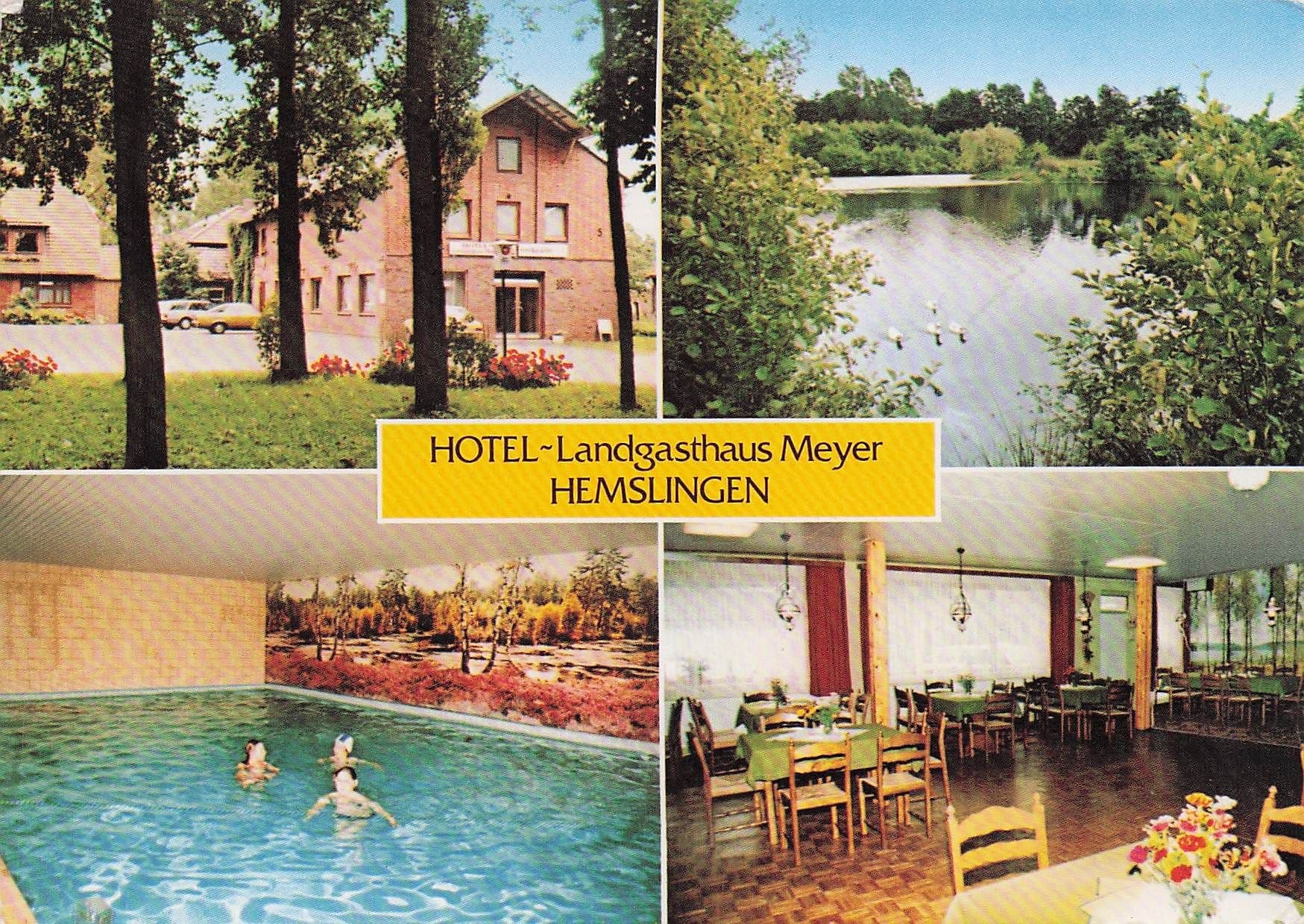 Hotel Landgasthaus Meyer Hemslingen German Hotel Postcard