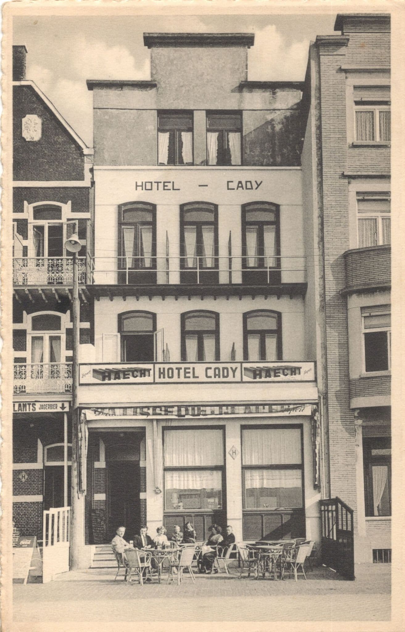 Hotel Pension Cady Blankenberge Antique Belgium Postcard
