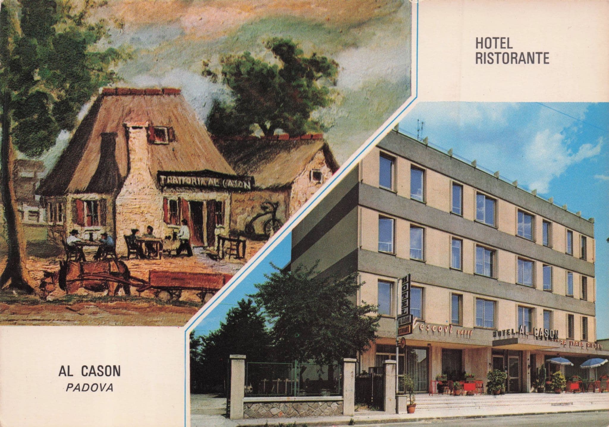 Hotel Ristorante al Cason Padova Italy Restaurant 1970s Postcard