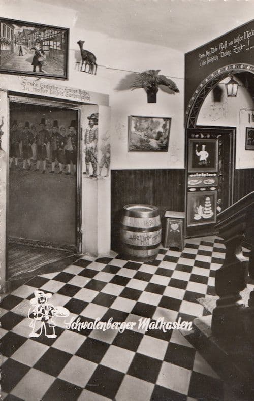 Hotel Schwalenberger Malkasten Germany Real Photo Postcard