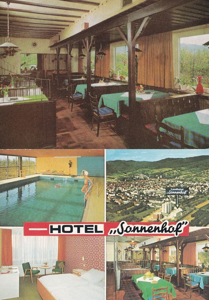 Hotel Sonnenhof Heidelberg 2x German Postcard s
