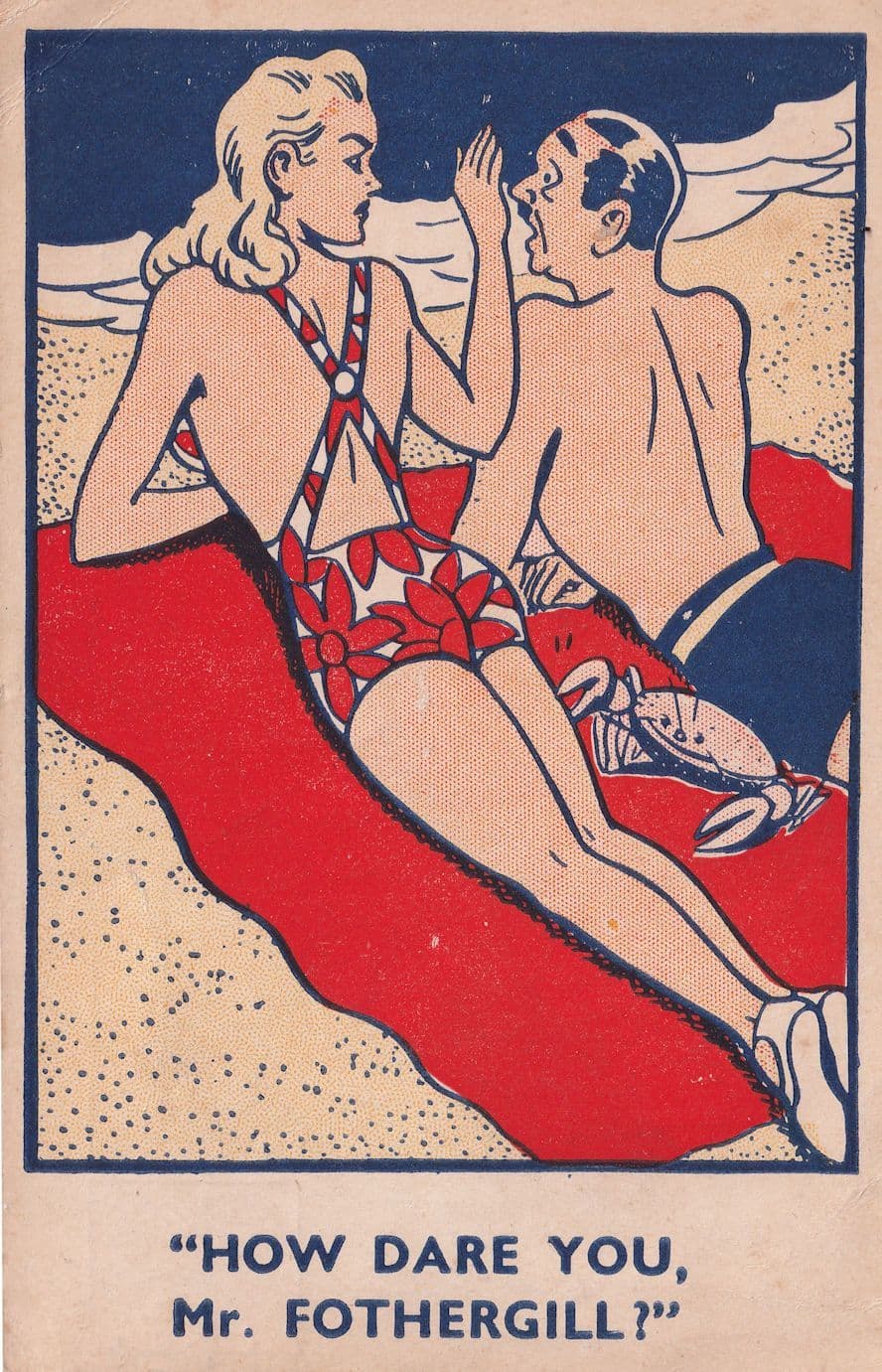 How Dare You Mr Fothergill William Foster Comic Postcard