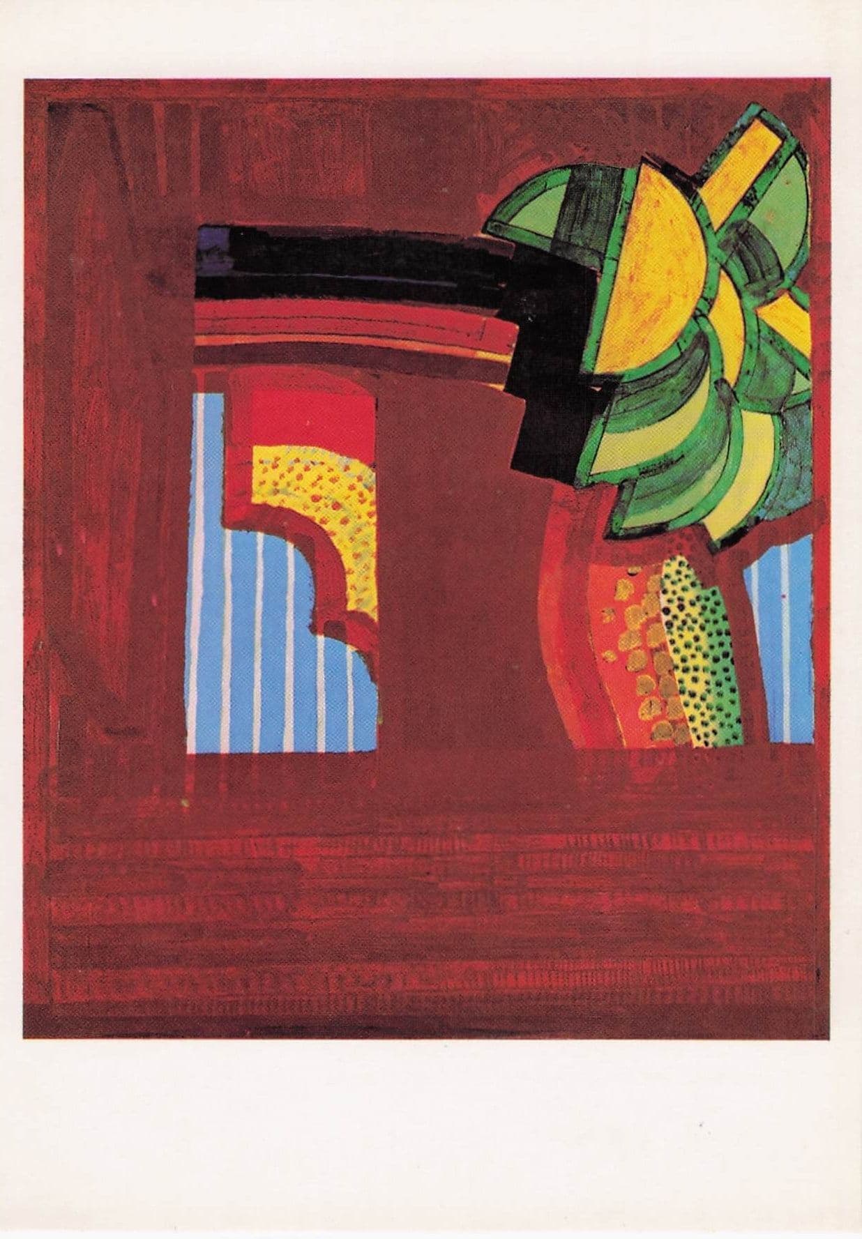 Howard Hodgkin In A Hotel Garden Tate Gallery Painting Postcard