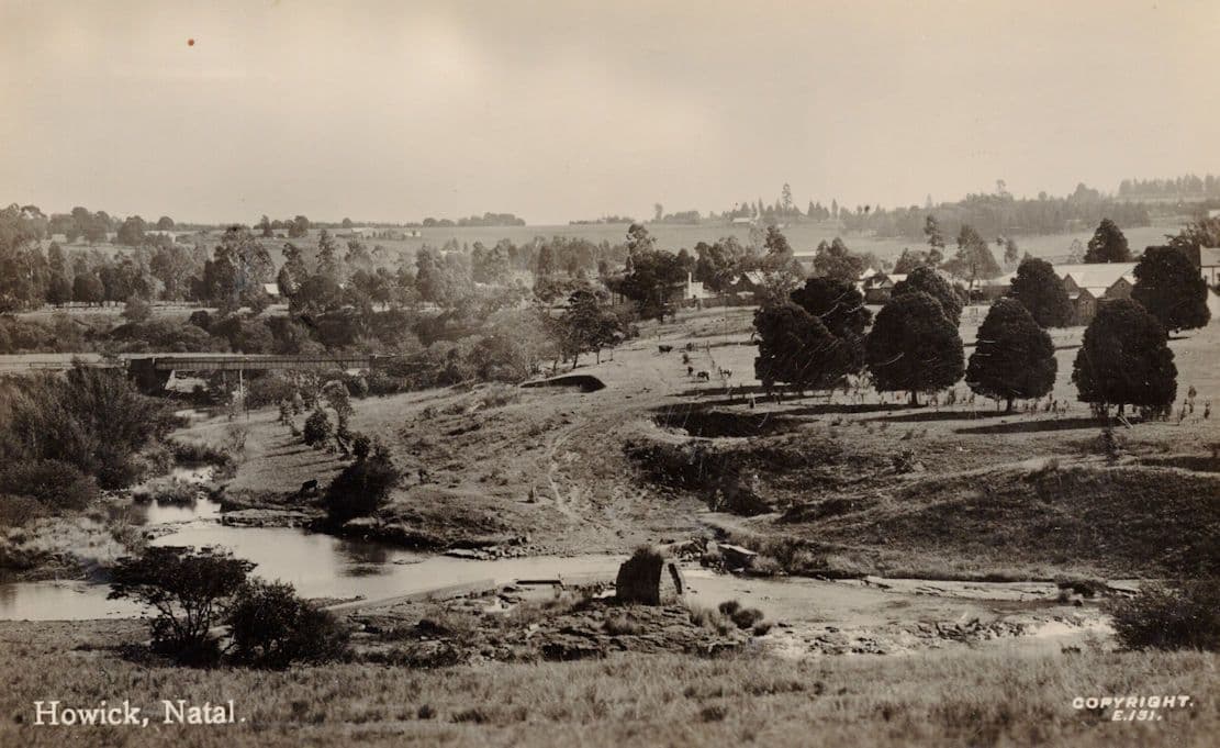 Howick Natal Commanding South Africa Old Real Photo Postcard