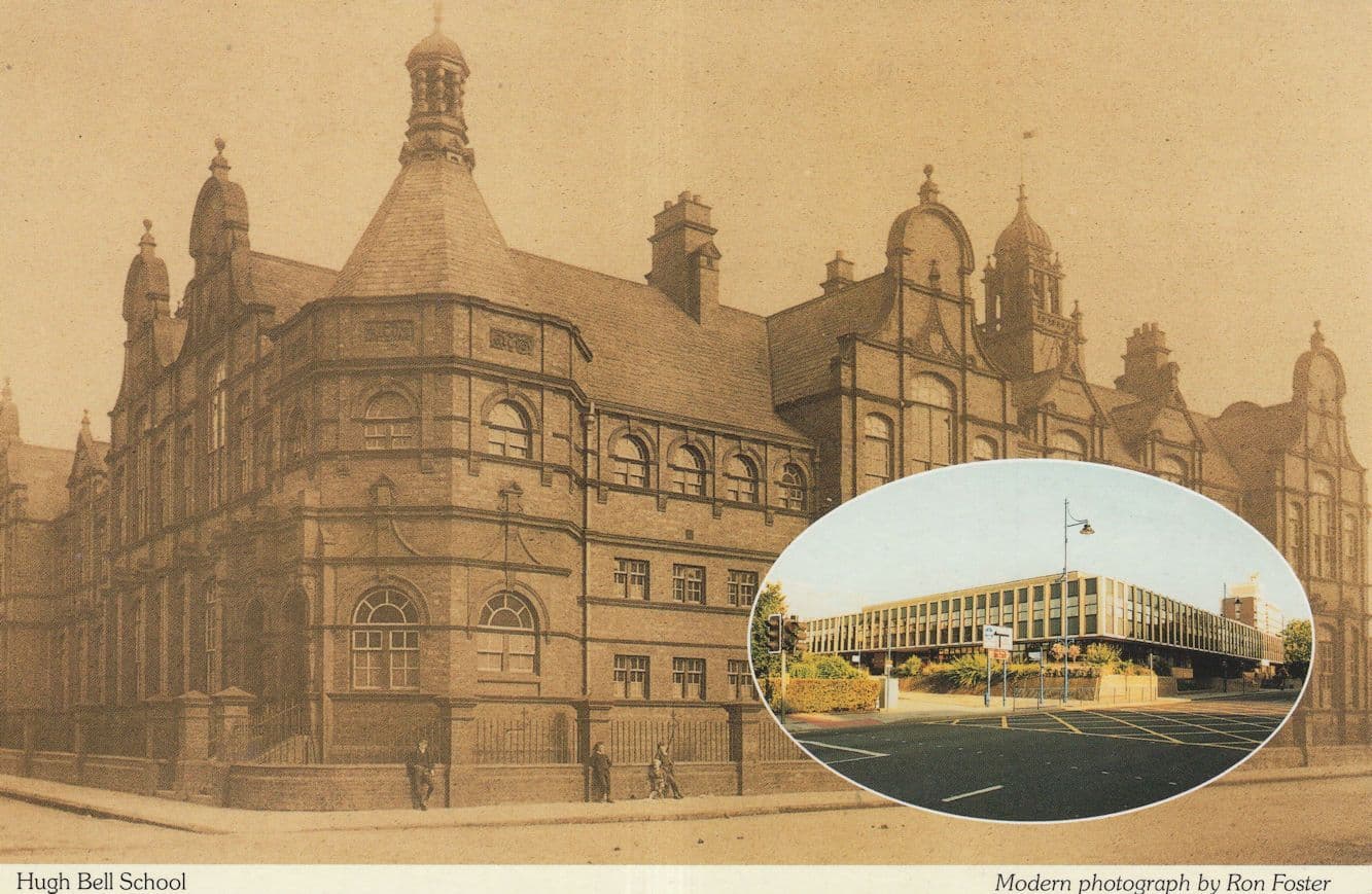 Hugh Bell School Middlesborough Postcard