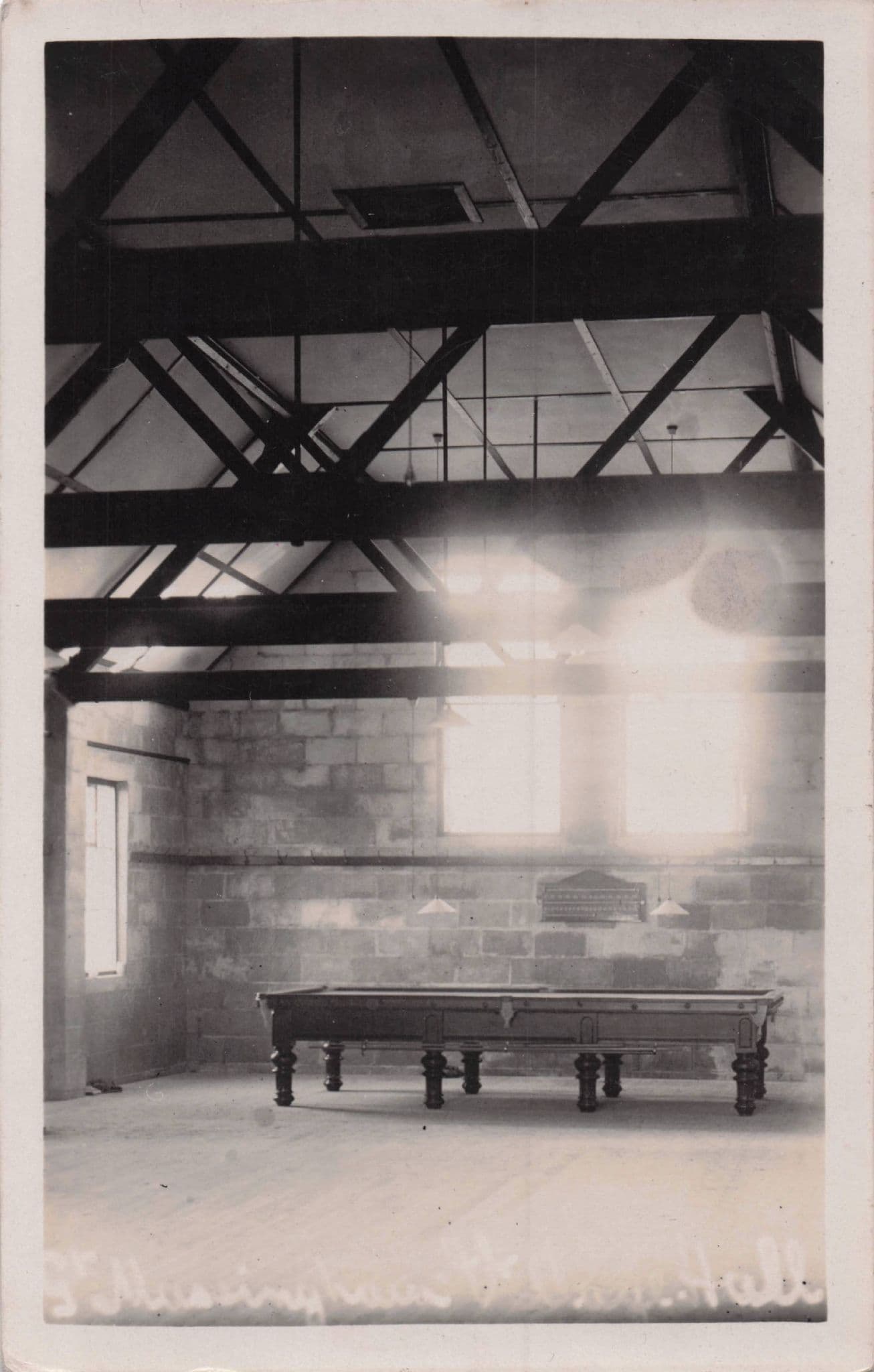 Hull Yorkshire Antique Real Photo Snooker Billiard Table