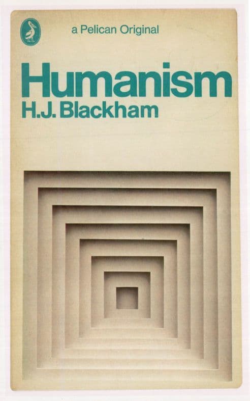 Humanism HJ Blackham 1968 Book Postcard