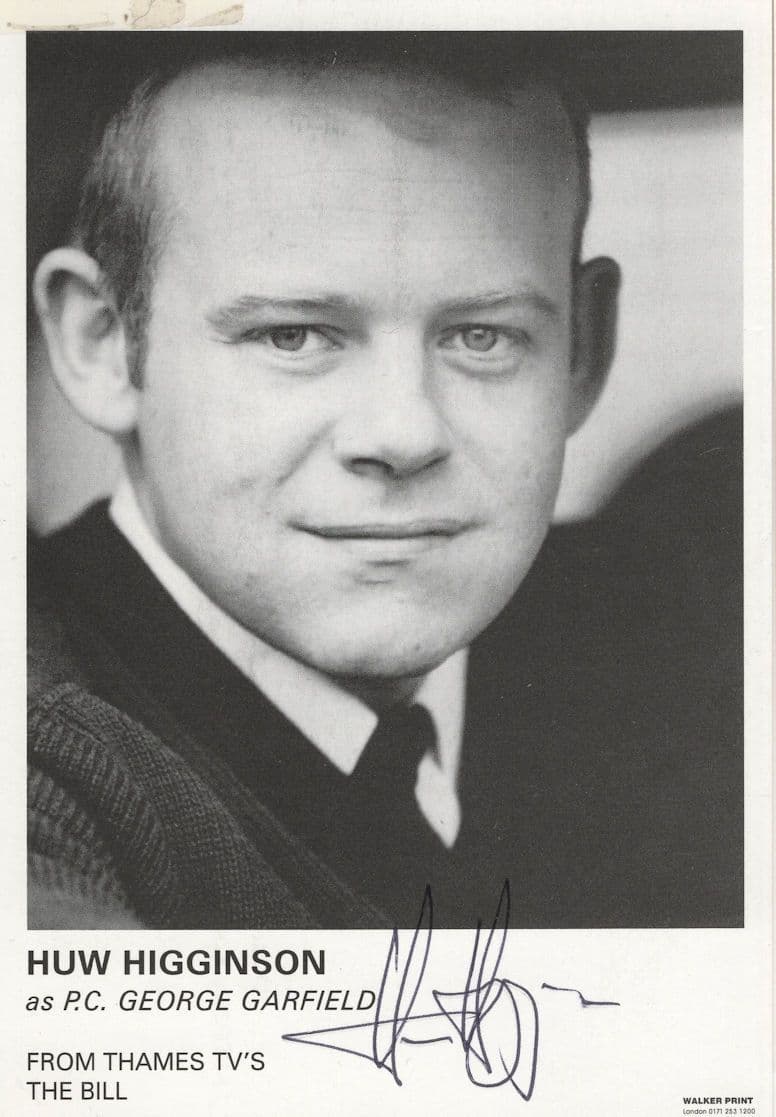 Huw Higginson as George Garfield The Bill ITV Hand Signed Photo