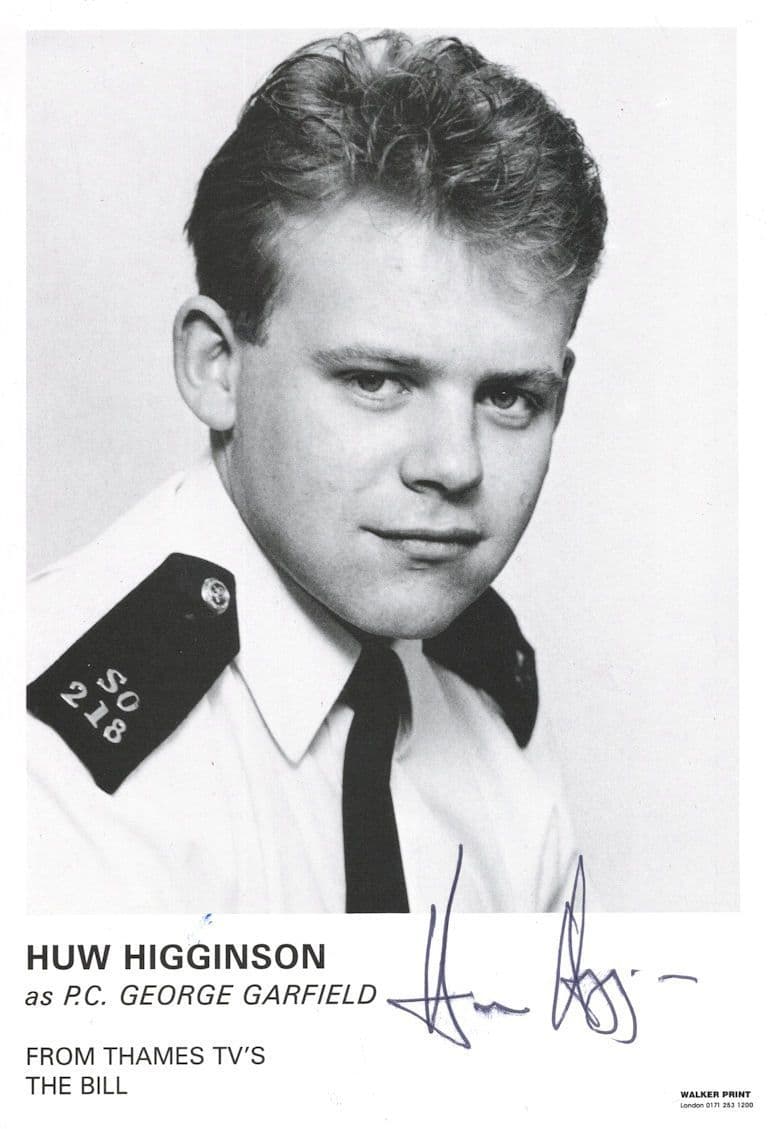 Huw Higginson The Bill ITV Hand Signed Cast Card Photo