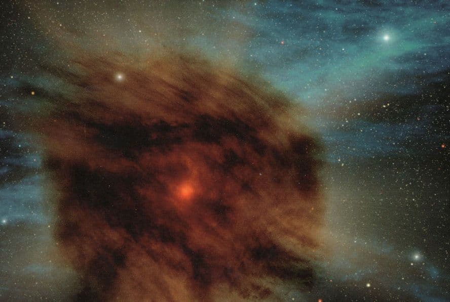 Hypernova Space Stellar Explosion Spitzer Telescope Postcard