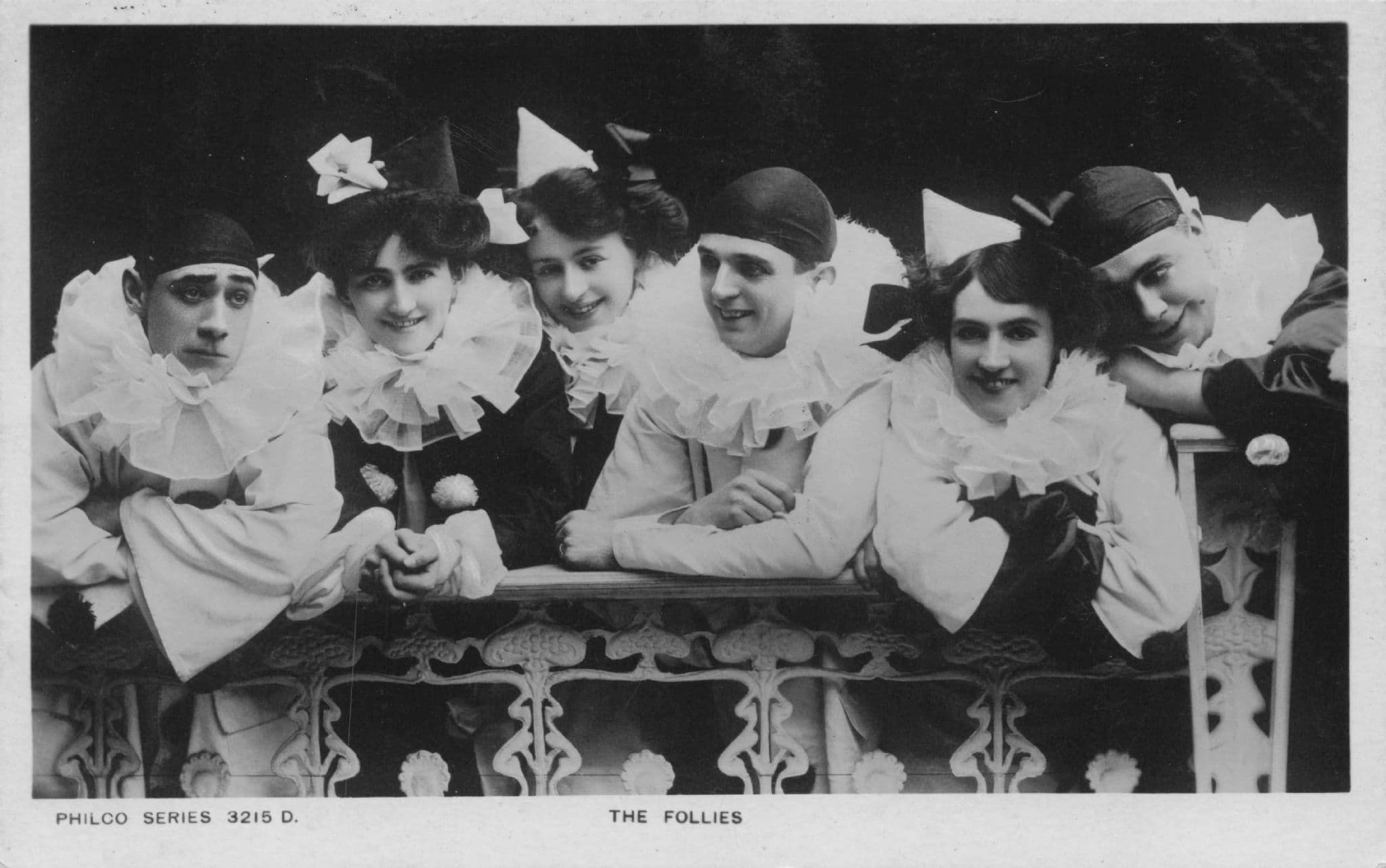 I'm About To See The London Follies Pierrots Old Postcard