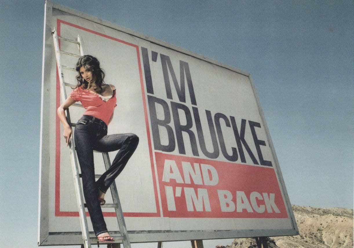 I'm Brucke & I'm Back Diesel Jeans Supermodel Advertising Postcard