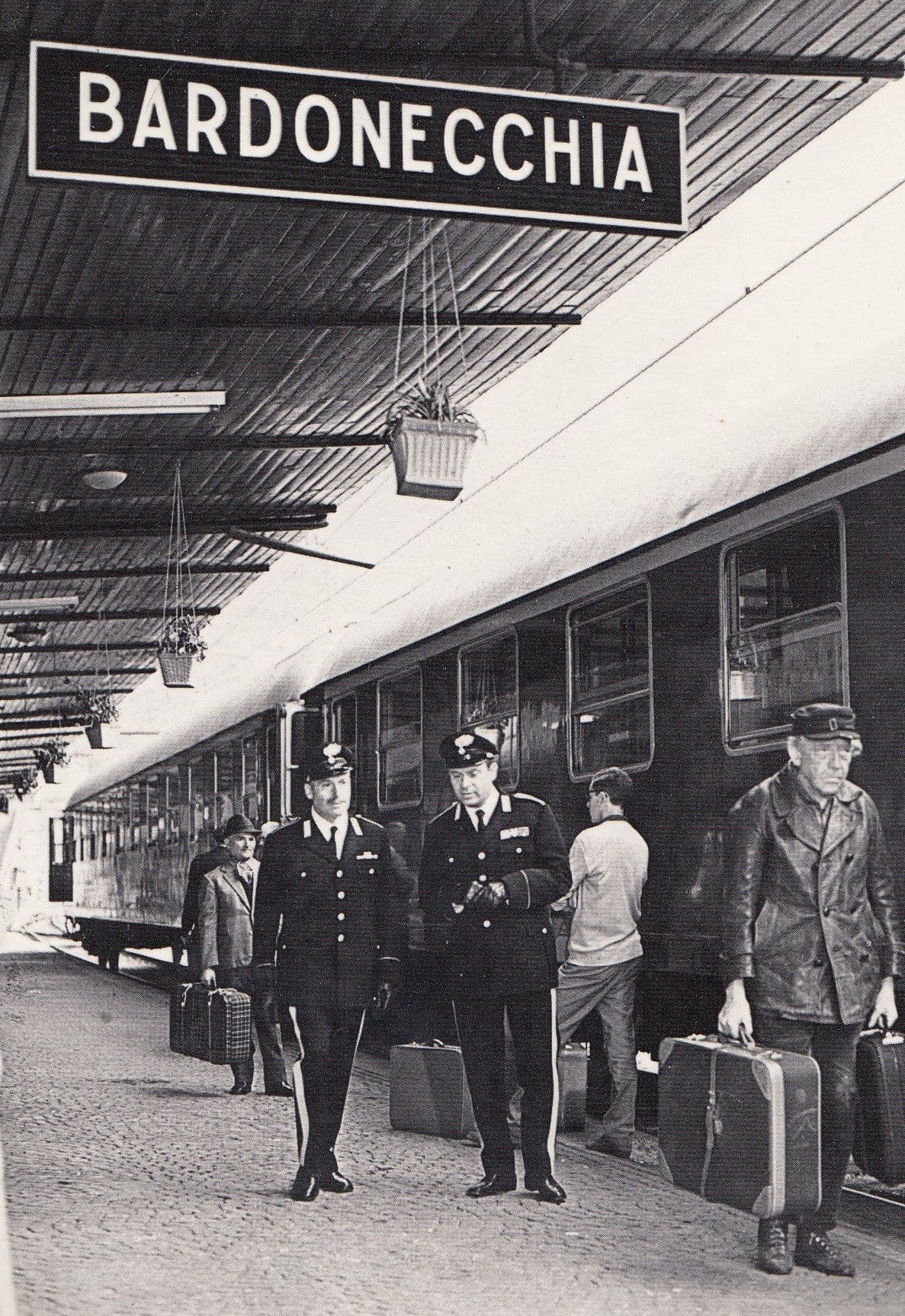 I Racconti Del Maresciallo Bardonecchia Train Station War Italian TV Show Postcard