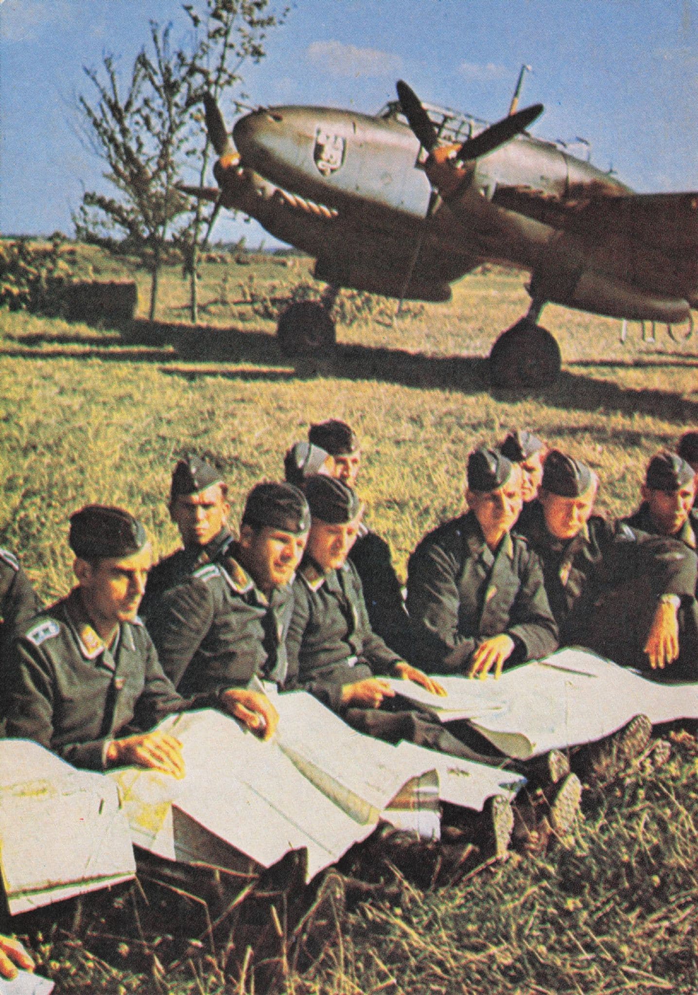 I/ZG52 Mission Aircraft Briefing Military Plane Postcard