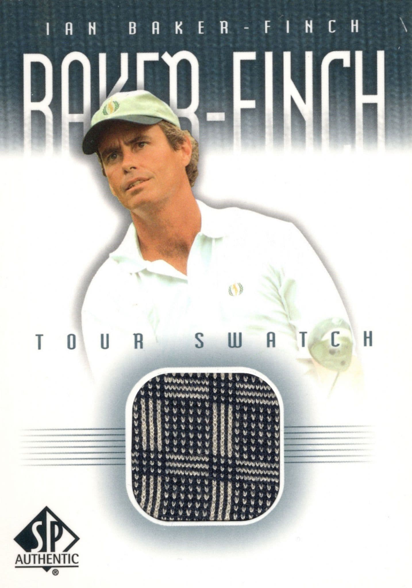 Ian Baker-Finch 2001 Tour Swatch Worn Shirt Golf Rare Limited Edition Card