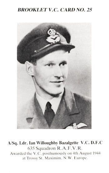 Ian Bazalgette 635 Squadron RAF Victoria Cross WW2 Military Postcard
