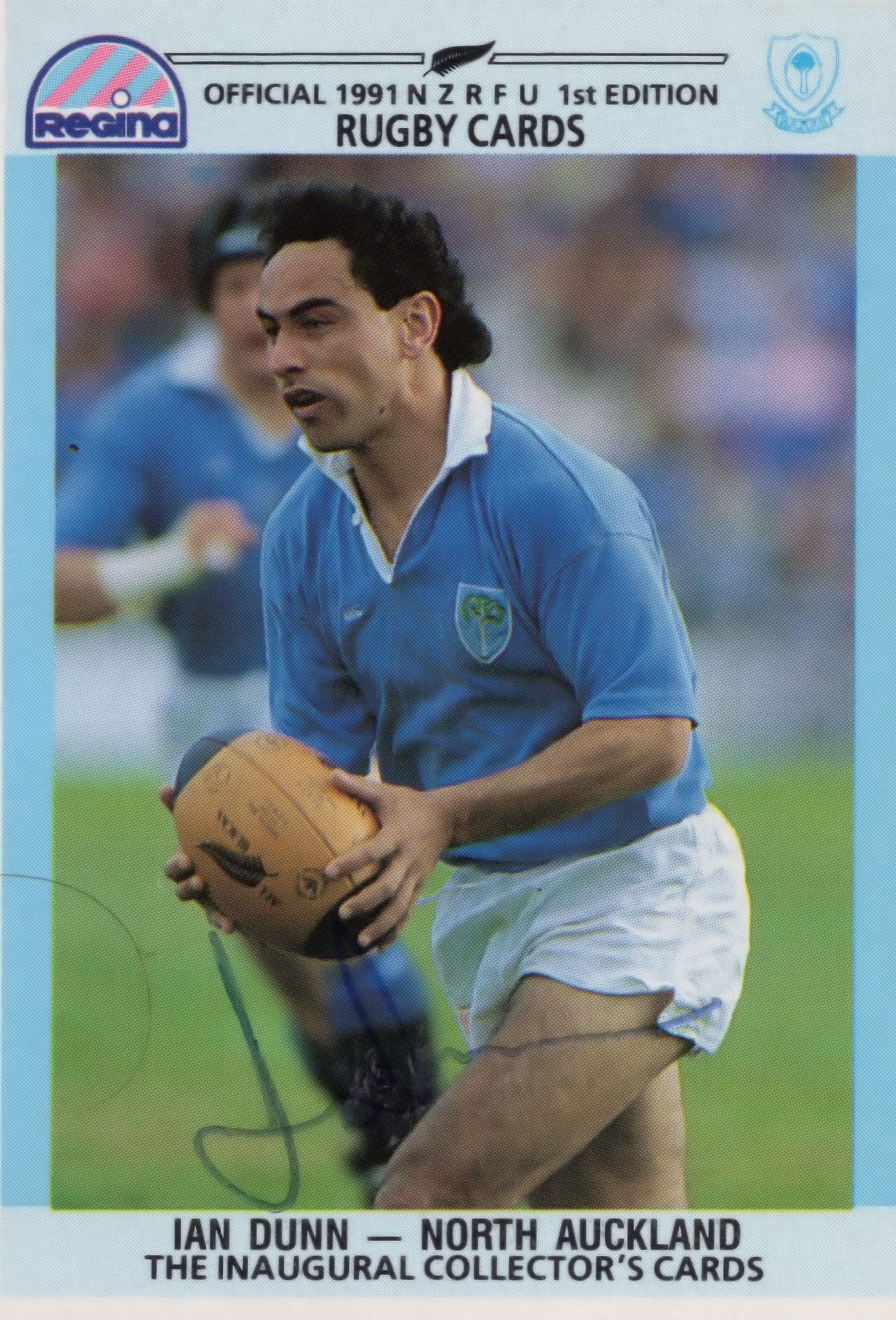 Ian Dunn North Auckland New Zealand Rugby Hand Signed Rugby Photo