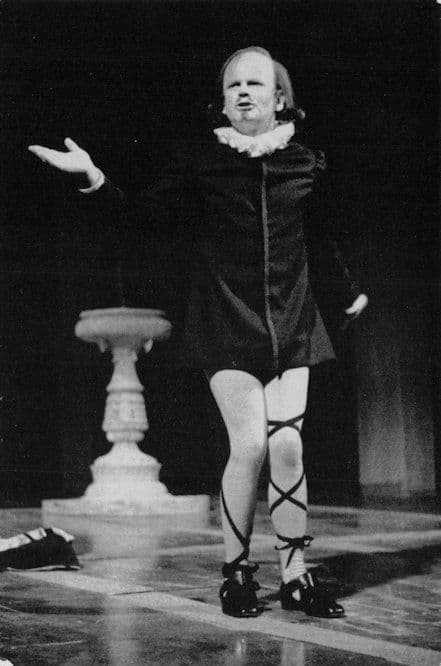 Ian Holm as Malvolio Shakespeare 1966 Theatre Play Old Postcard