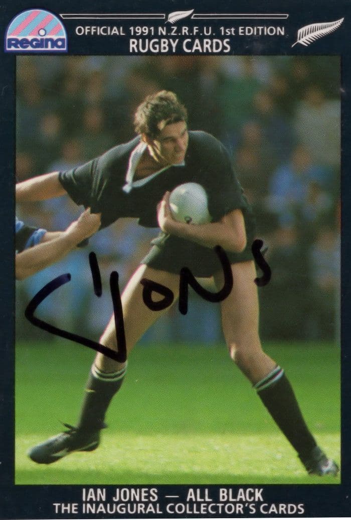 Ian Jones New Zealand Rugby All Blacks Hand Signed Rugby Photo