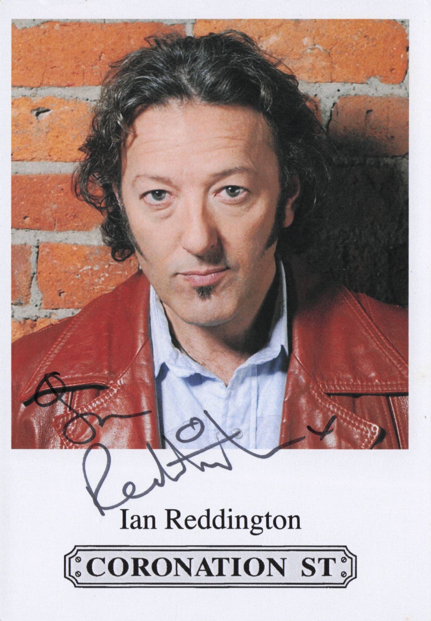 Ian Reddington Coronation Street Hand Signed Cast Card Photo (1)