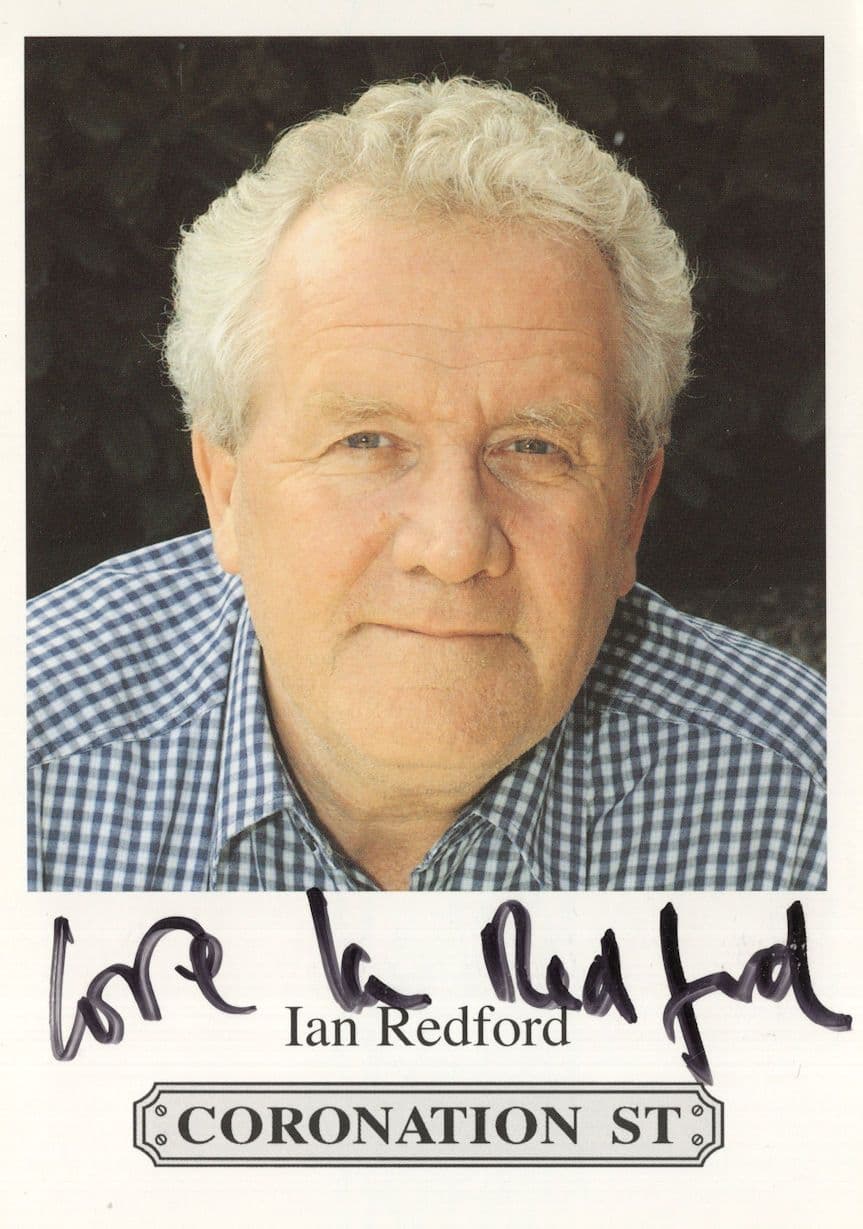 Ian Redford Coronation Street Hand Signed Cast Card Photo