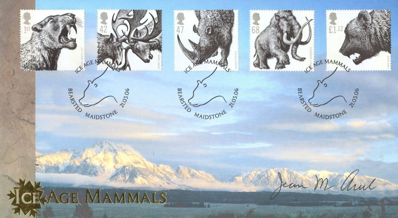 Ice Age Mammals Jean Marie Auel Book Author LTD TO 150 Hand Signed FDC