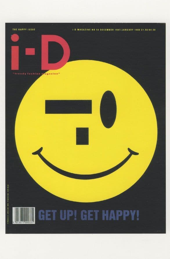 ID Magazine Acid House Music Man 1988 Be Happy Issue Postcard