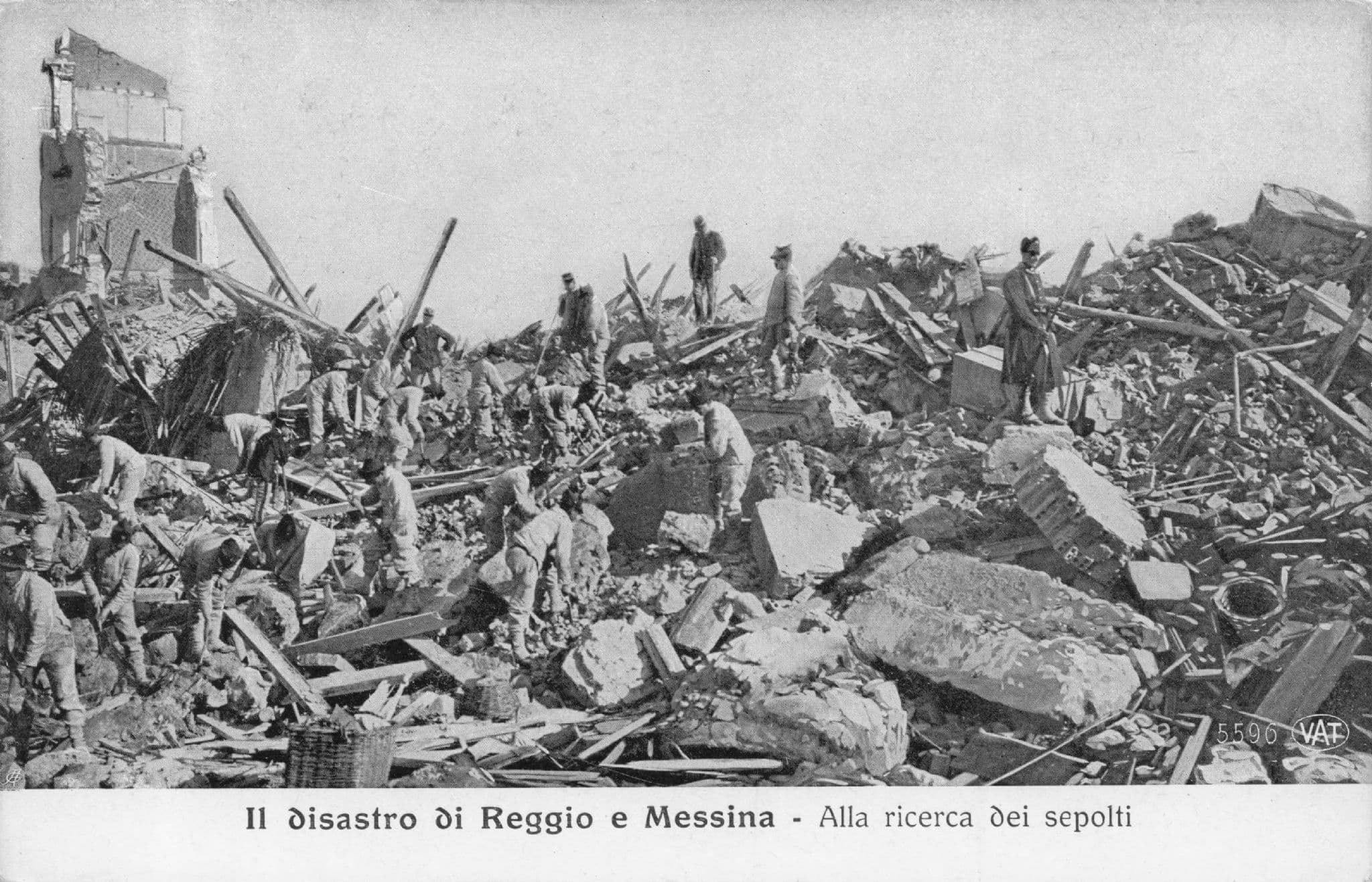 Il Disastro Di Reggio E Messina Italian Earthquake Disaster Old Postcard