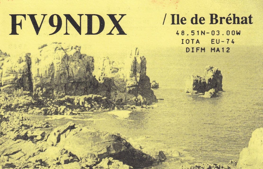 Ile De Brehat French QSL Radio Card