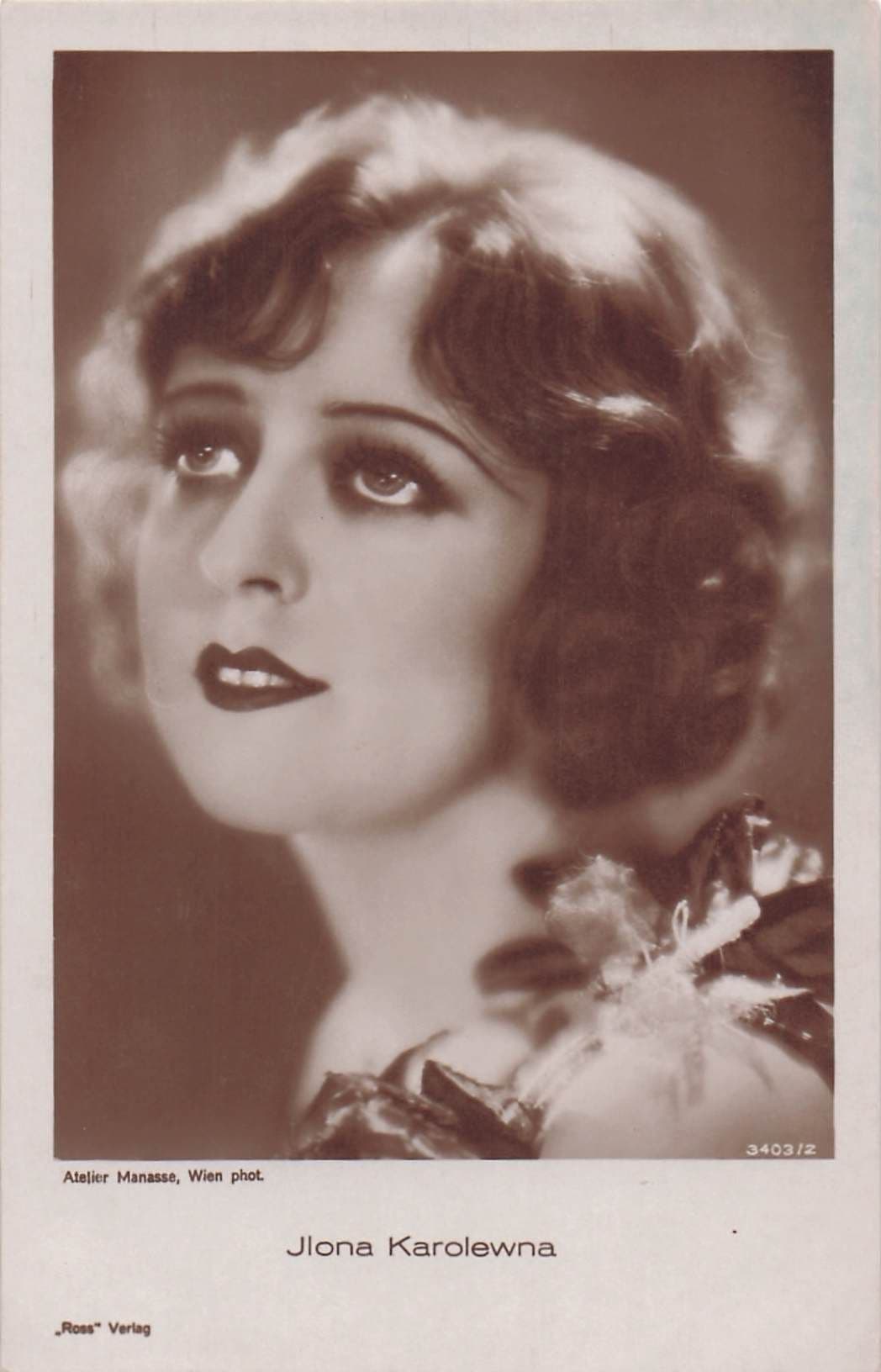 Ilona Karolewna Ukraine Film Actress Antique RPC Postcard