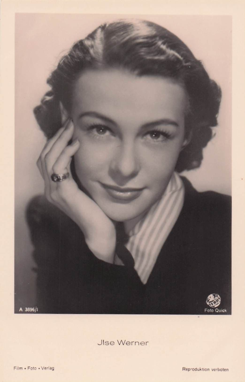 Ilse Werner Germany Film Actress Antique Real Photo Postcard