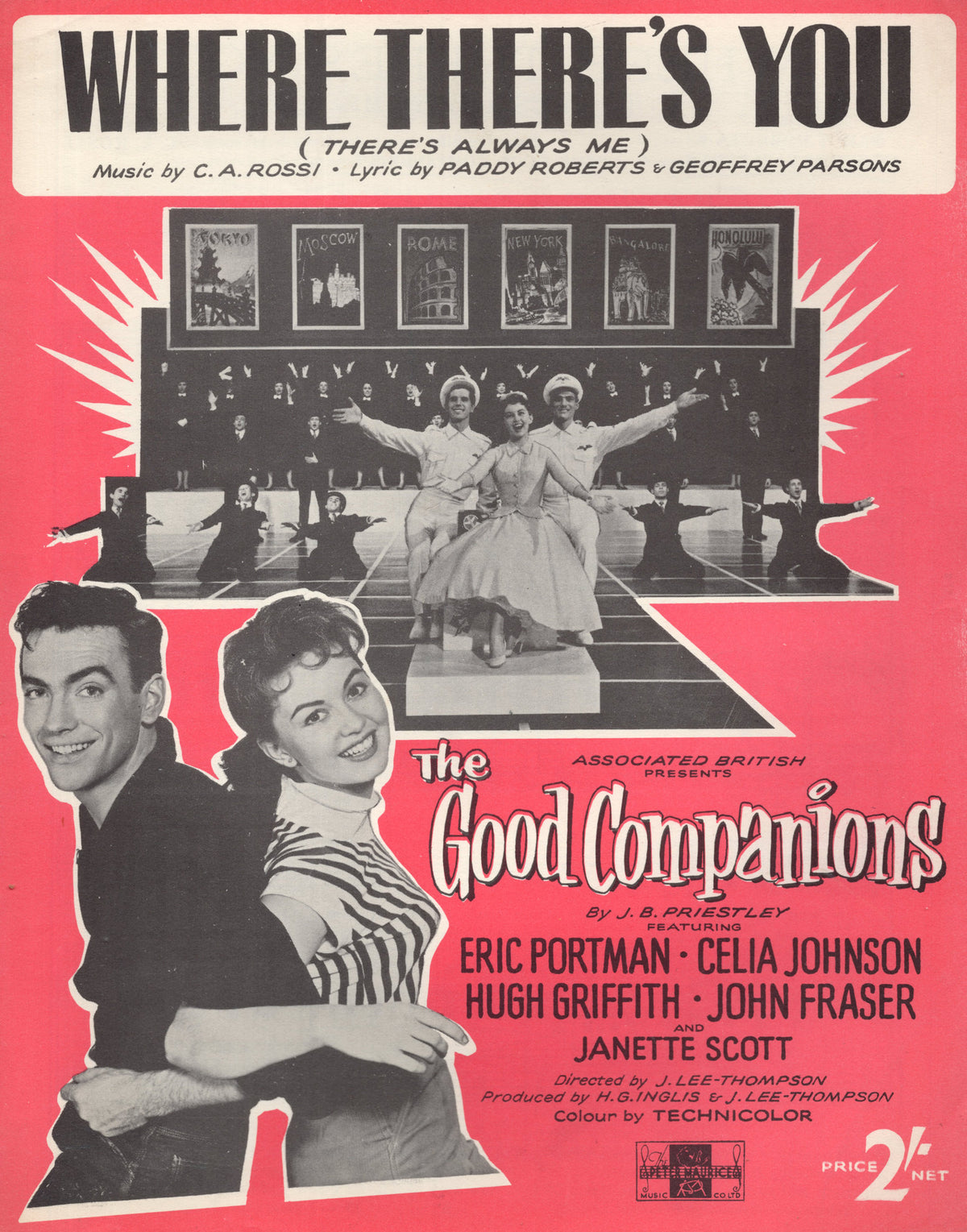 Where There's You of The Good Companions Film Celia Johnson Sheet Music