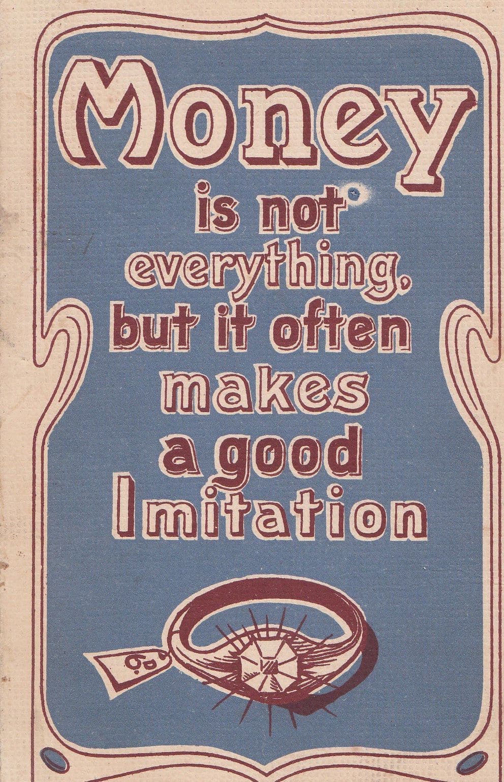 Imitation Ring Jewellery Antique Comic Humour Postcard