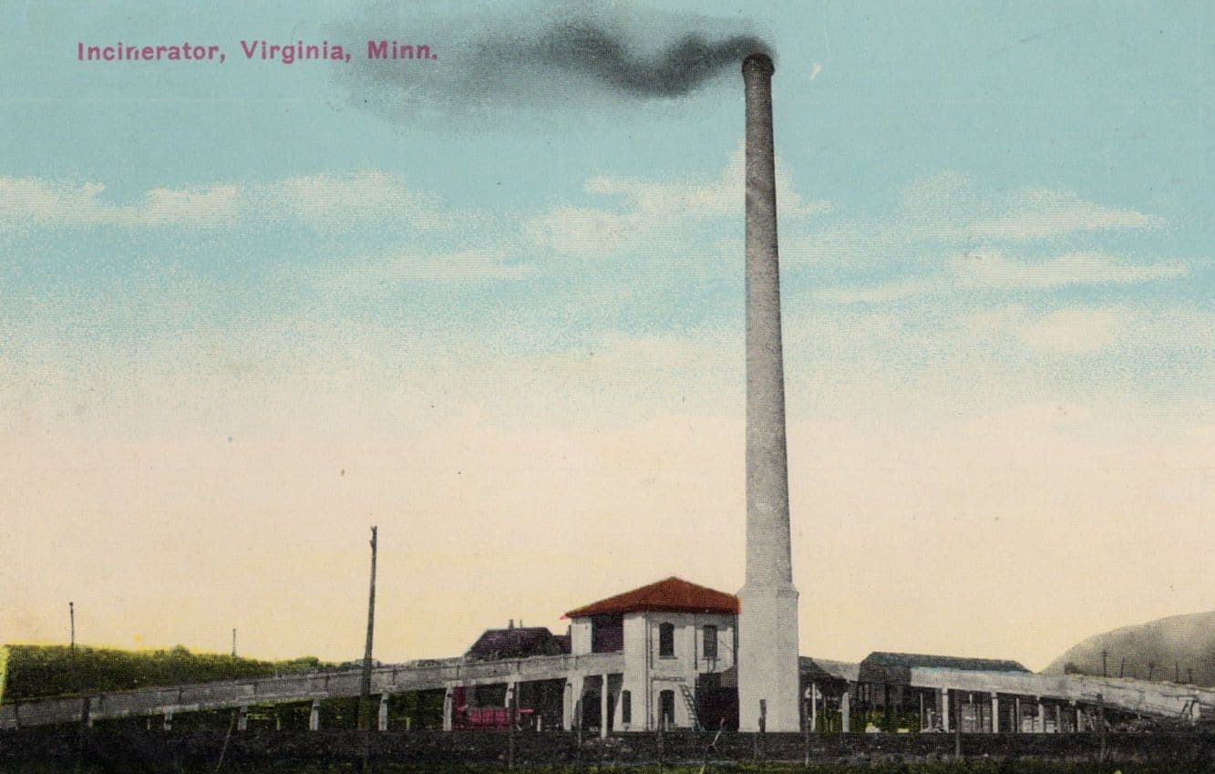 Incinerator Virginia Massachusetts USA Old Postcard