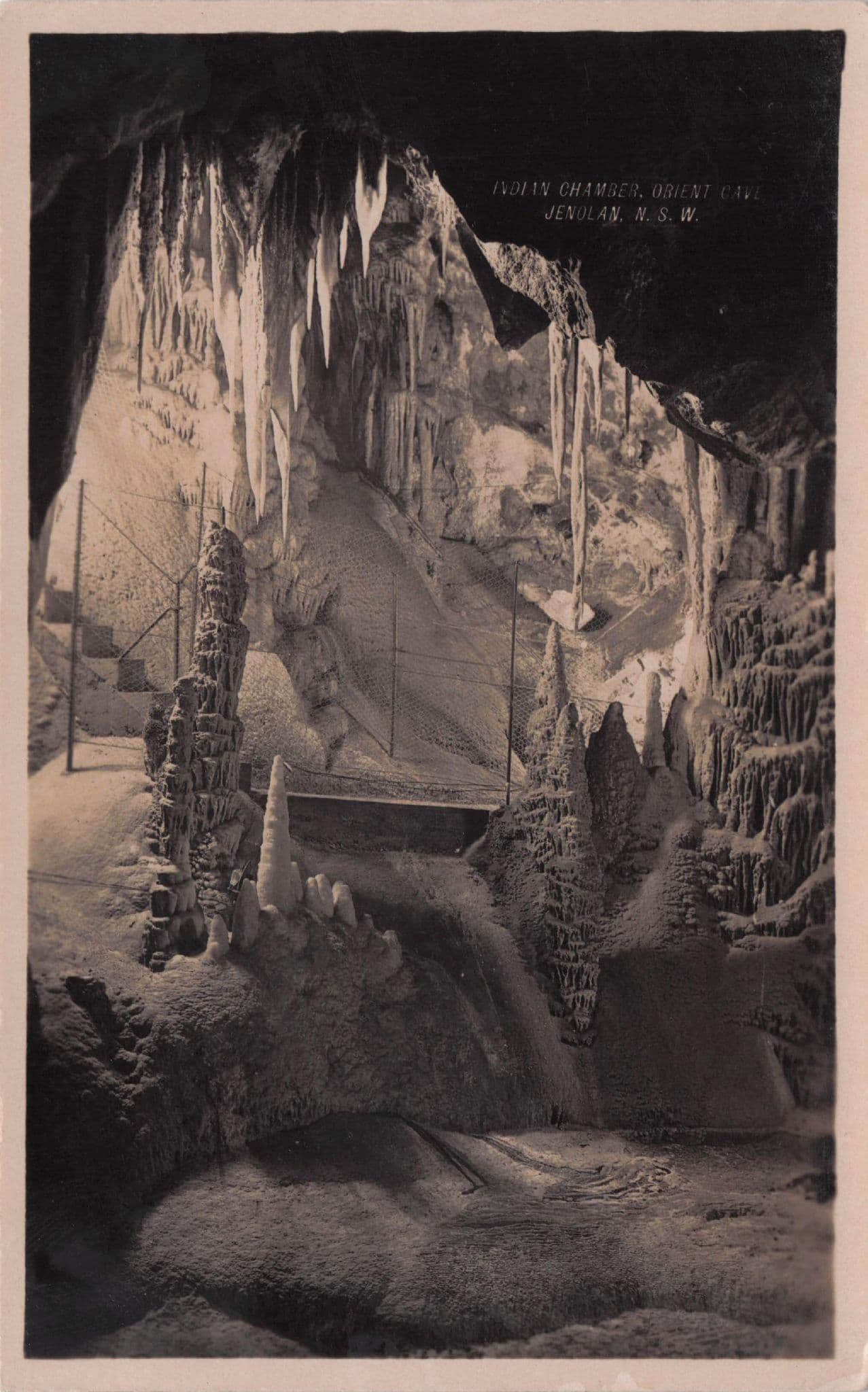 Indian Chamber at Jenolan Caves NSW Australia Old RPC Postcard