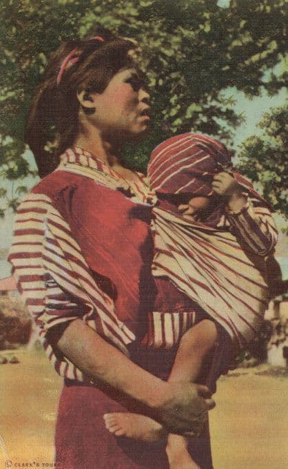 Indian Mother Santa Catarina Palopo Guatemala Postcard