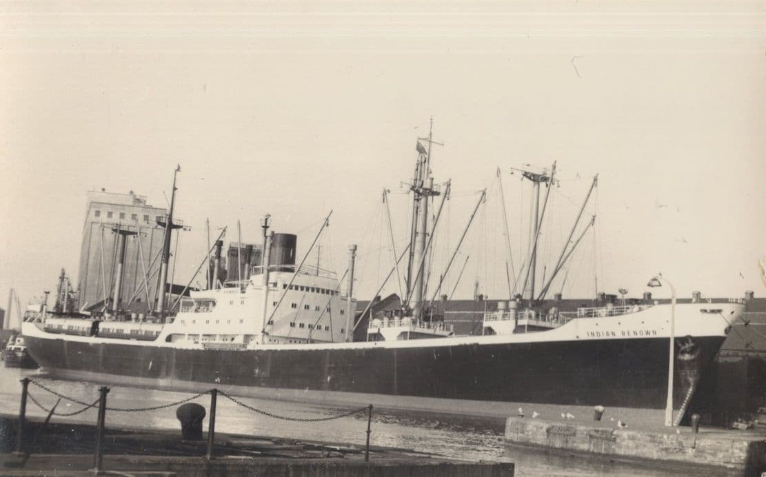 Indian Renown Cargo Ship Boat Vintage Rare Photo