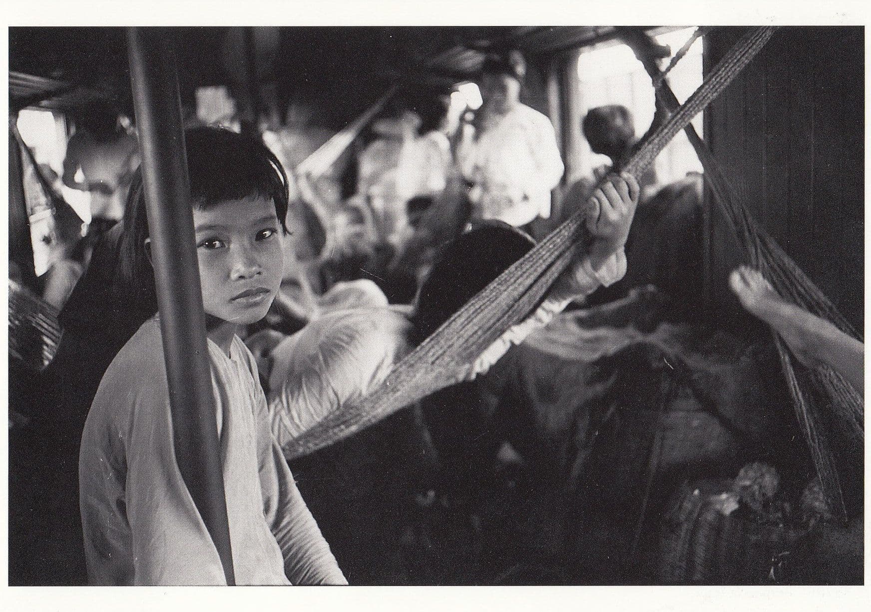 Indochina 1950s Chinese Train Passengers Photo Postcard
