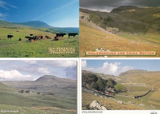 Ingleborough 4x Stunning Scenic Postcard s