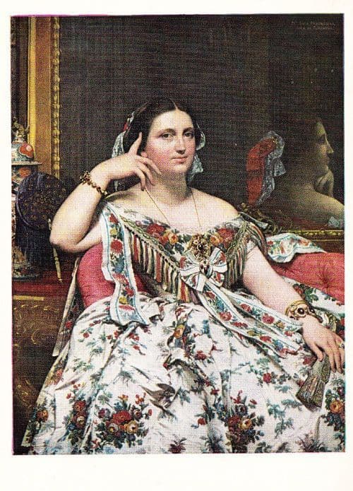Ingres Madam Moitessier Picture Rare London National Gallery Painting Postcard